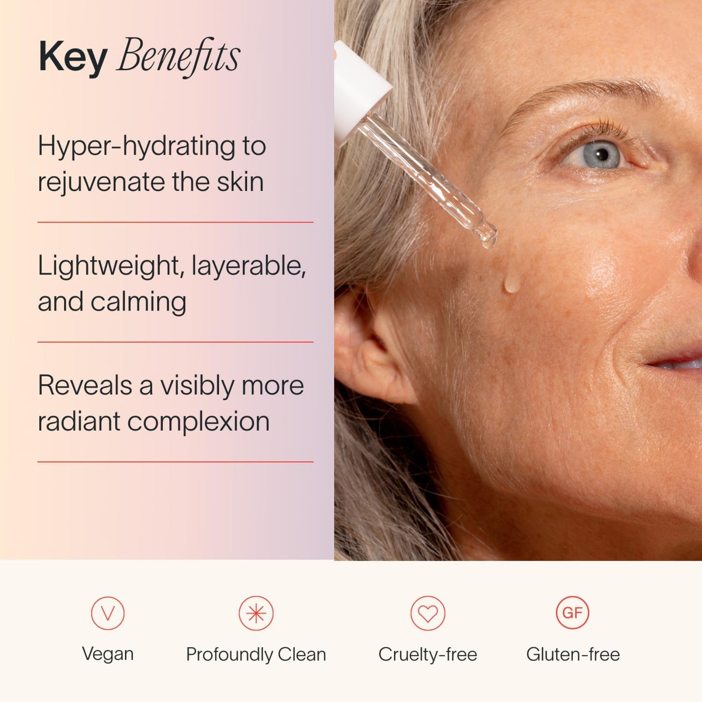 Solawave Plumping Peptide Lifting Serum with Triple Hyaluronic Acid, Probiotics, Avocado Vegan Peptides for Collagen and Radiant Complexion Beauty & Personal Care Solawave