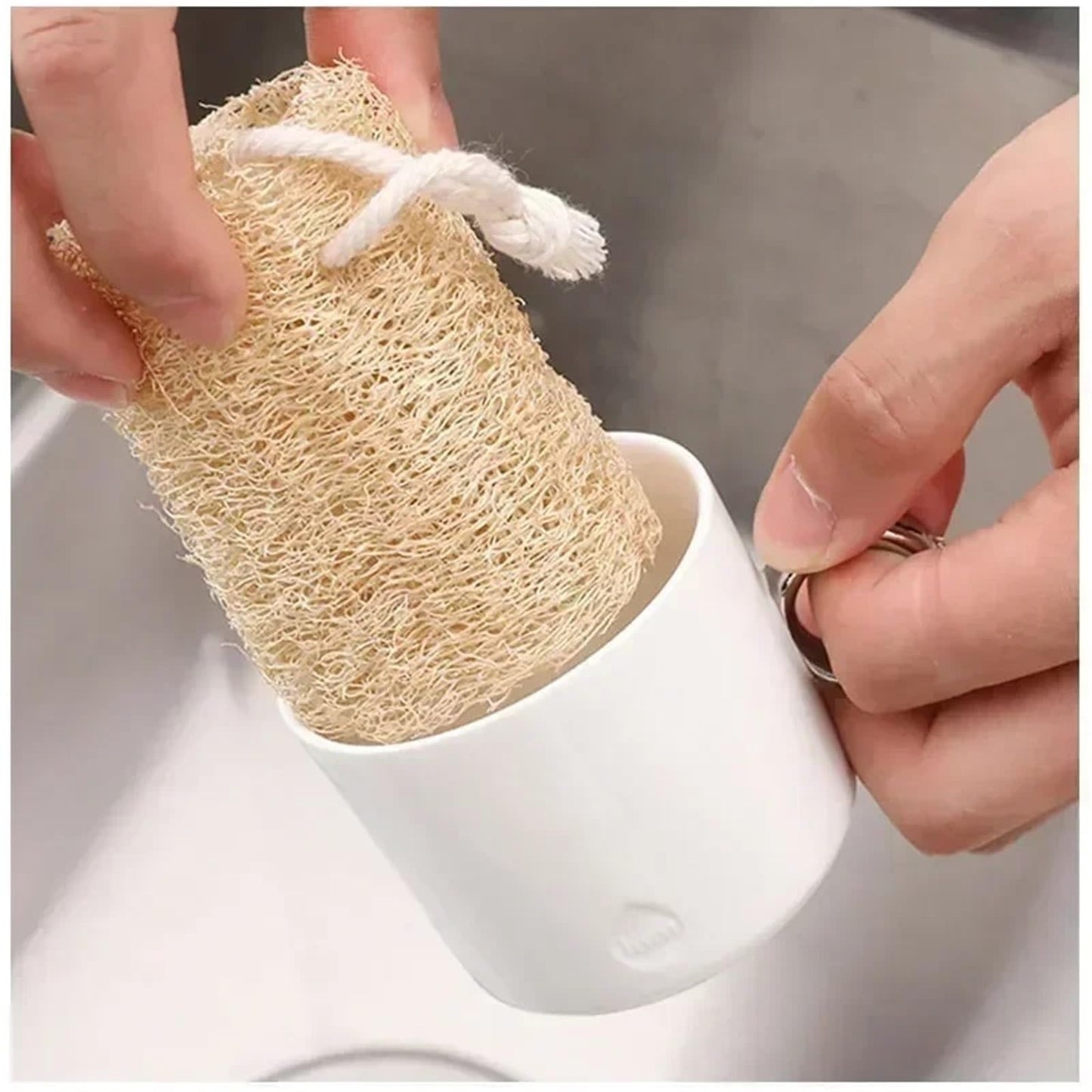 Yianntro 1/3pcs Multi Natural Loofah Washing Brushes Loofa Bath Body Shower Sponge Kitchen Cleaing Scrubber Bathroom Accessories Beauty and Personal Care Yianntro