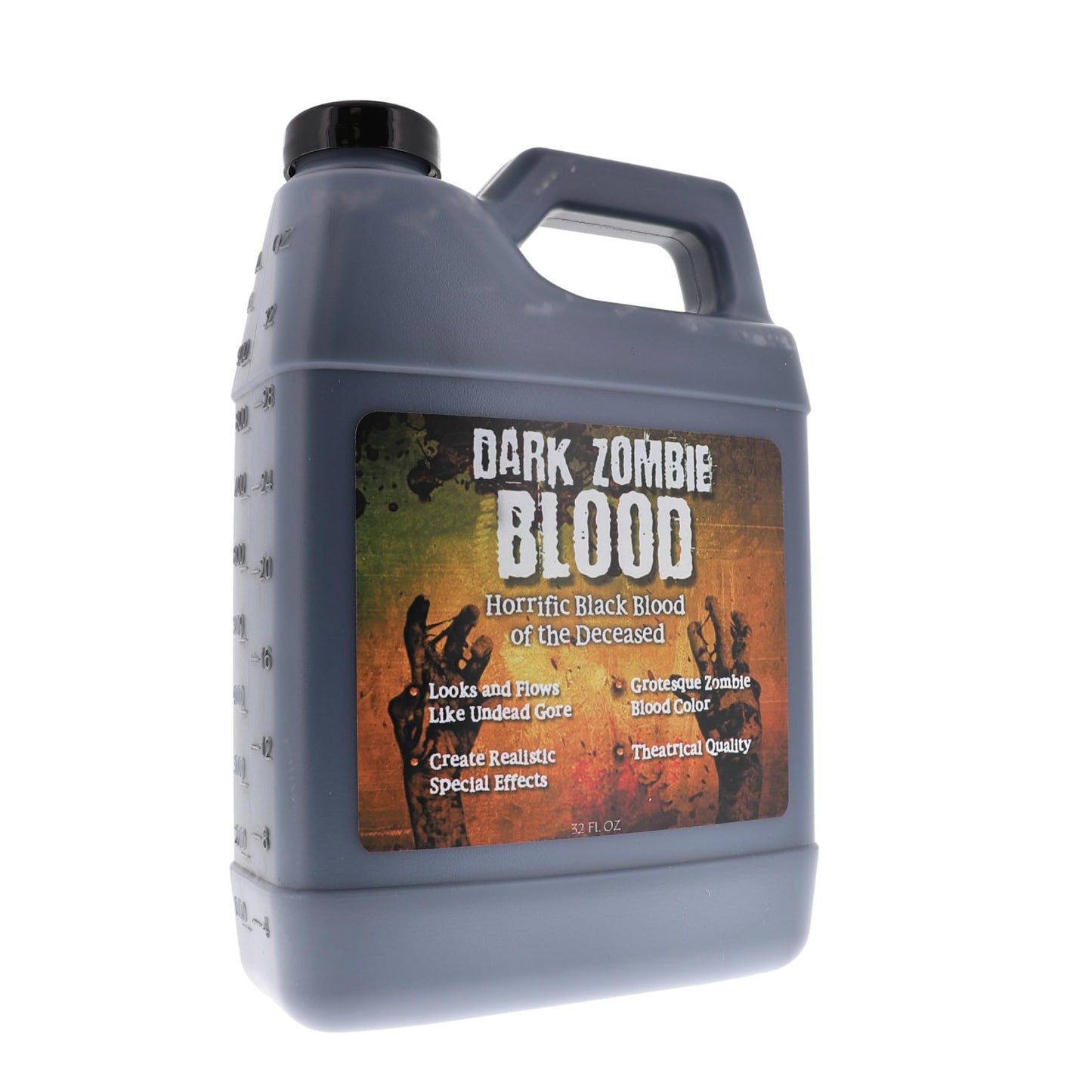 Dark Zombie Blood - 32 fl oz Bottle Ultra-Realistic Black Fake Blood for Halloween, Cosplay, Horror Makeup & SFX - Washable, Long-Lasting Formula Beauty & Personal Care TOXIX