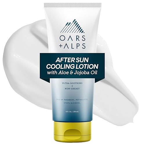 Oars + Alps After Sun Cooling Lotion, Includes Aloe Vera and Cucumber Extract for Sunburn Relief, Fresh Cut Aloe Scent, 8 Fl Oz Beauty & Personal Care Oars + Alps