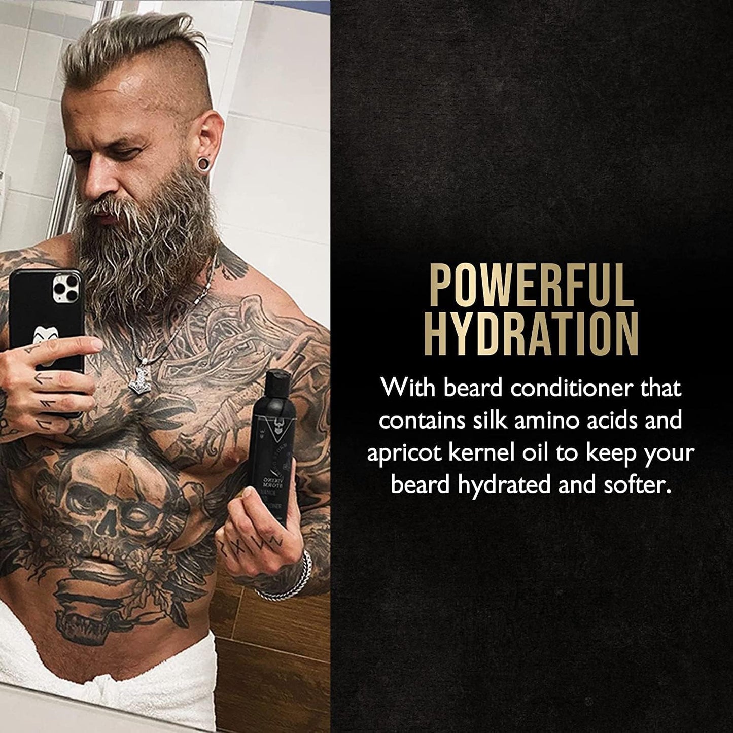 The Beard Struggle - Marksman's Beard Conditioner - Viking Storm, Silver Collection - Nourish, Softens, & Strengthens Beard - Radiance Beard Beauty and Personal Care The Beard Struggle