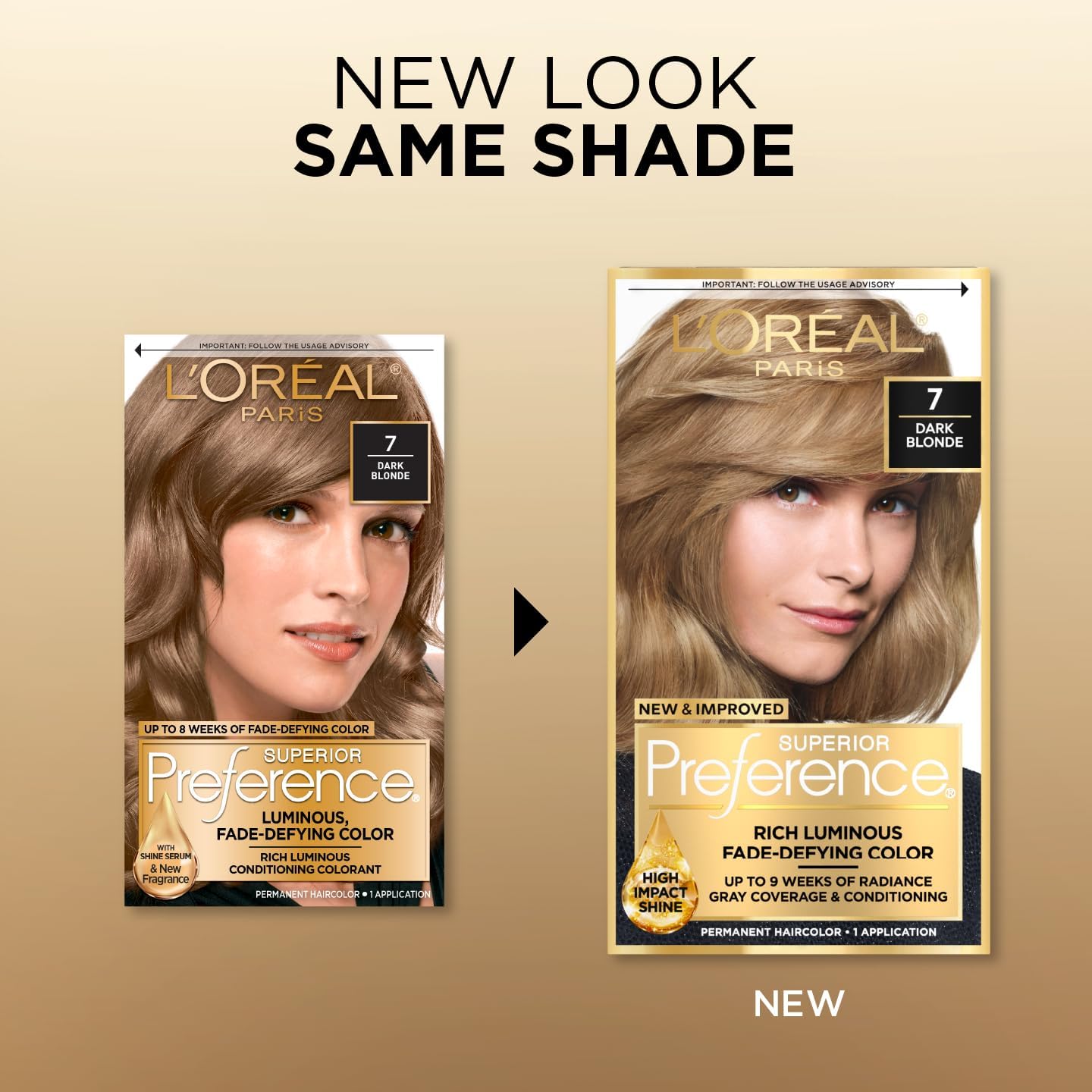 L'Oreal Superior Preference - 7 Dark Blonde (Natural) 1 Each (Pack of 4) Beauty & Personal Care L'Oreal Paris