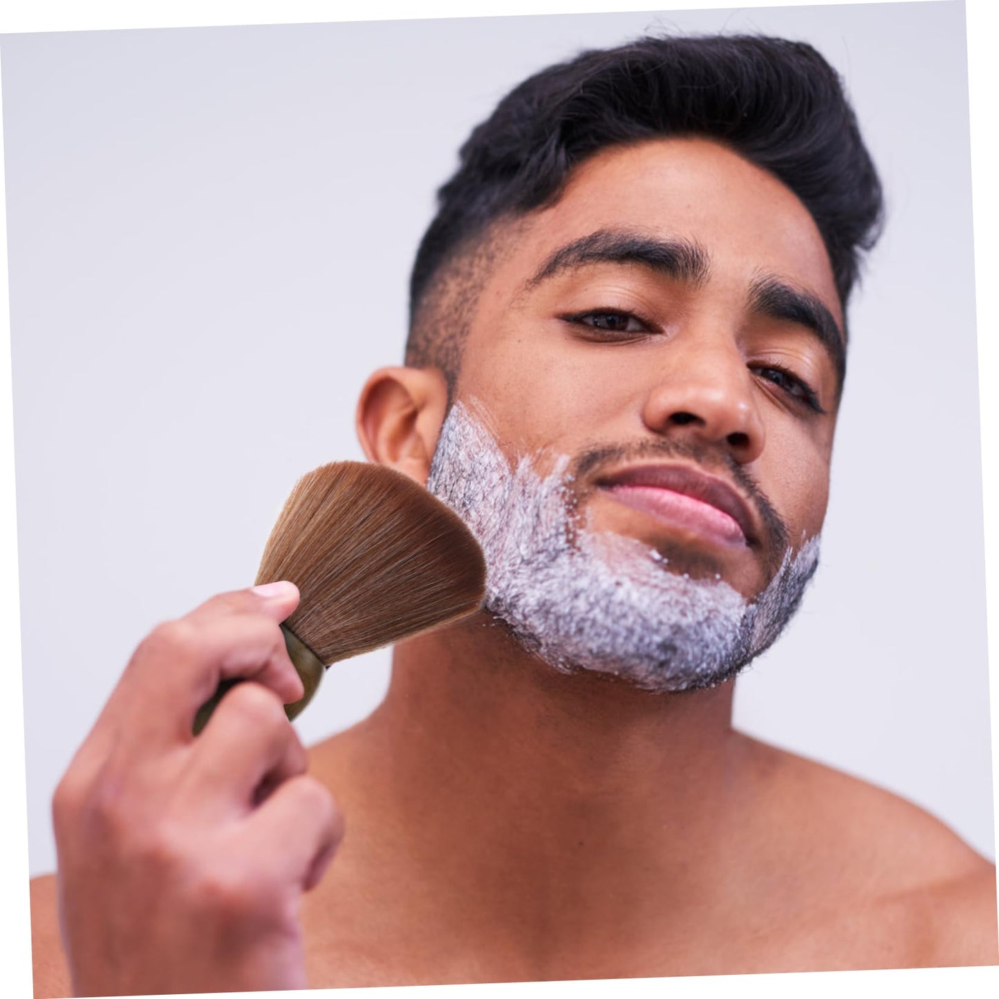 1pc Men's Beard Brush Mustache Shaving Brush Facial Shaving Men Shaving Kit Razor for Face Mens Tools for Men Personal Care Supplies Bristle Hair Beauty and Personal Care Beaupretty