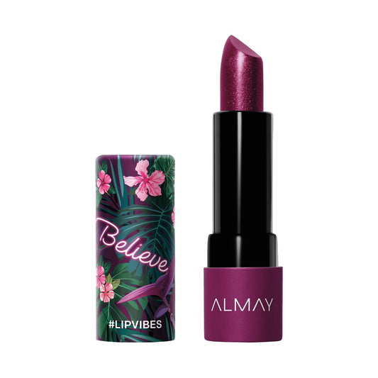 Almay Lip Vibes Lipstick with Vitamin E Oil & Shea Butter, Matte Finish, Hypoallergenic, Believe, 0.14 Oz Beauty & Personal Care Almay