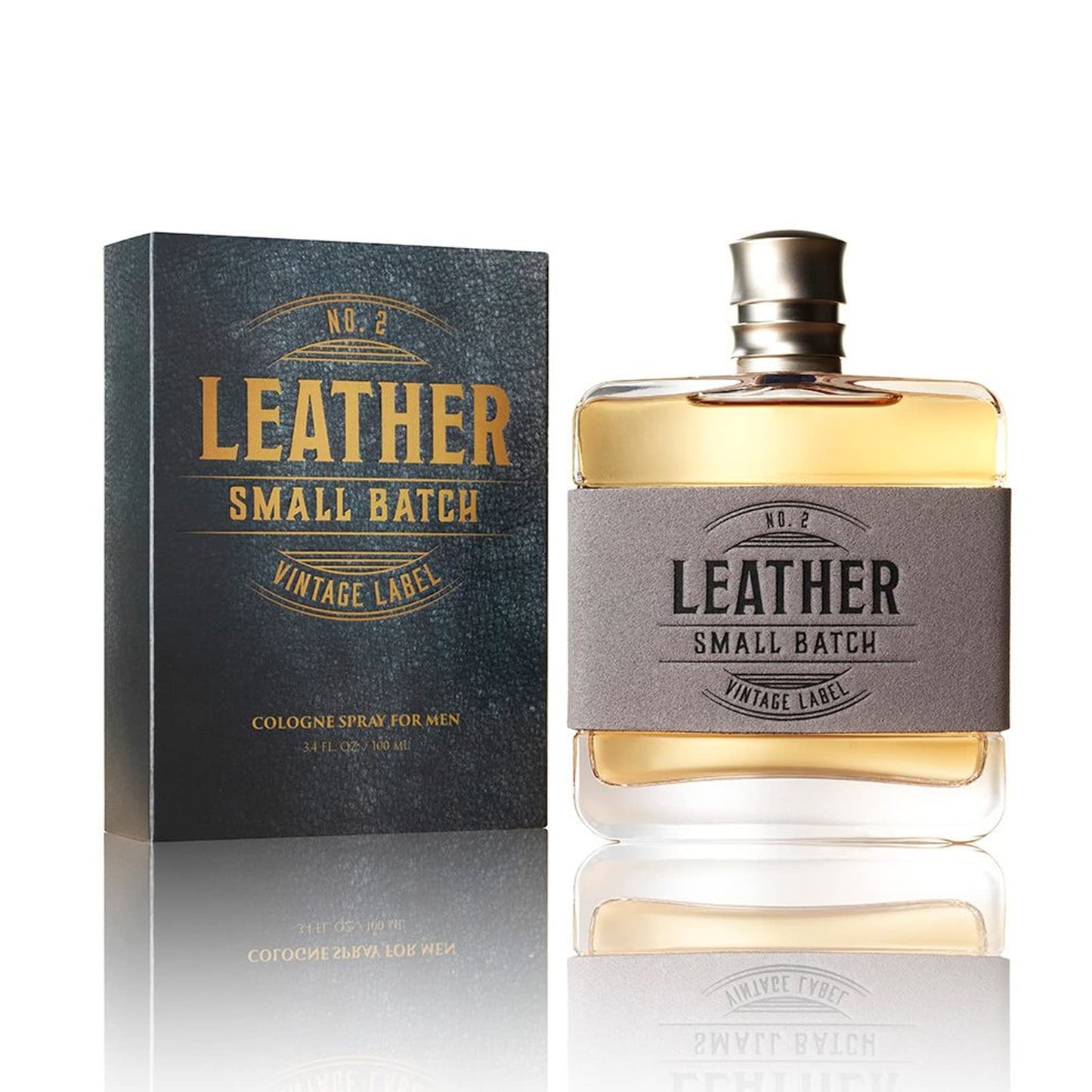 Tru Western Leather #2 Small Batch Men's Cologne, 3.4 fl oz (100 ml) - Confident, Sexy, Modern Beauty & Personal Care Tru Fragrance Beauty