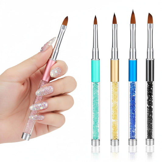 Honoson 5 Pieces Acrylic Nail Brush 3D Nail Brushes for Acrylic Flower UV Gel Pen Painting Tools Home DIY Salon Using Manicure Pen, Size 4, 6, 8, 10 Beauty & Personal Care Honoson