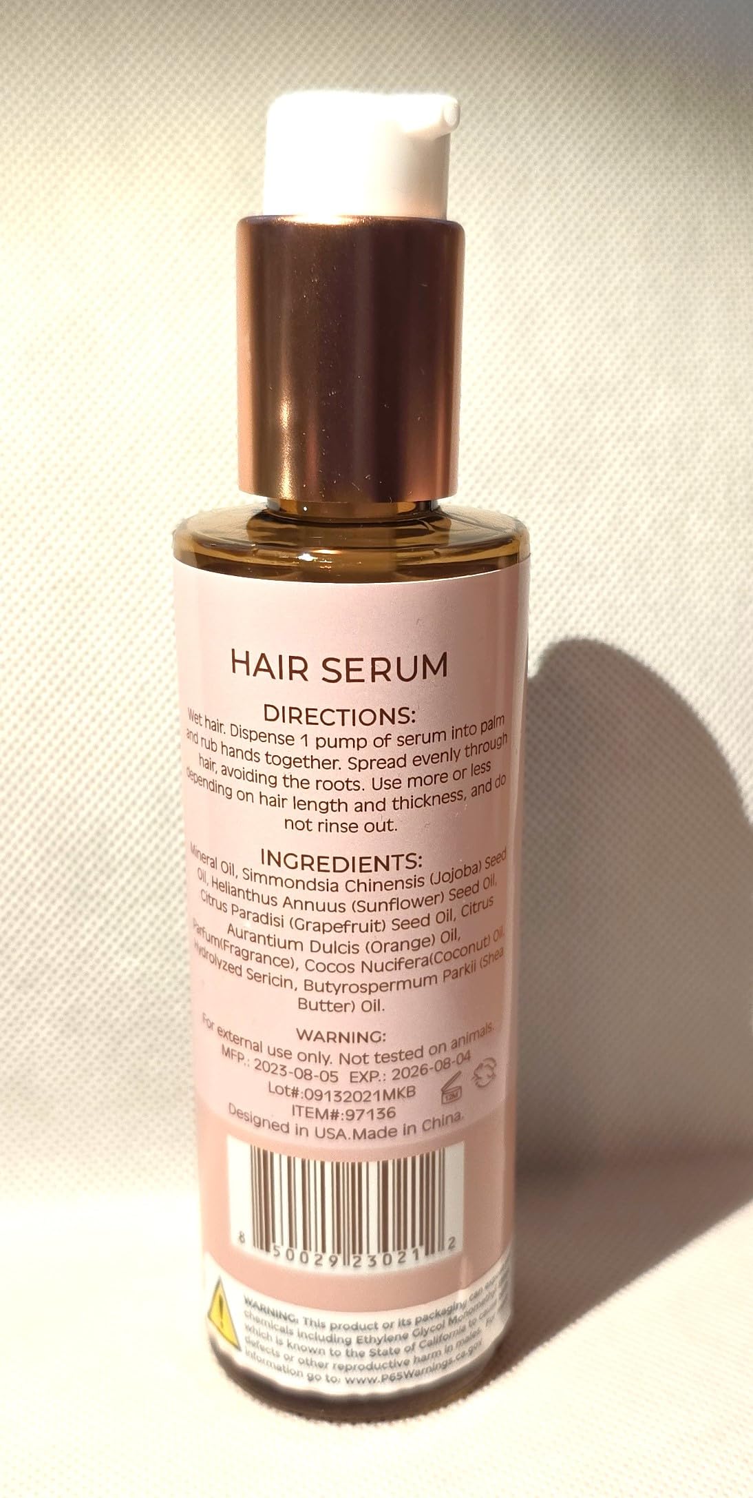 Manna Kadar Mane Coconut & Shea Butter Hair Serum, 6 oz, Pack of 2, Pink Beauty & Personal Care Manna Kadar