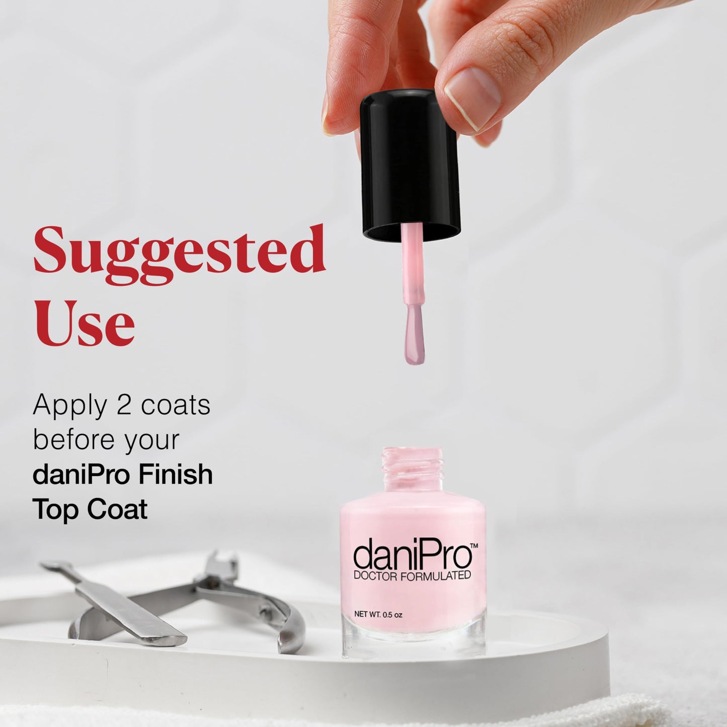 daniPro Love Is All Pink Nail Polish – Doctor Formulated Fingernail & Toenail Polish with Undecylenic Acid, Biotin & Vitamins, 0.5oz, Vegan, USA Made Beauty & Personal Care daniPro