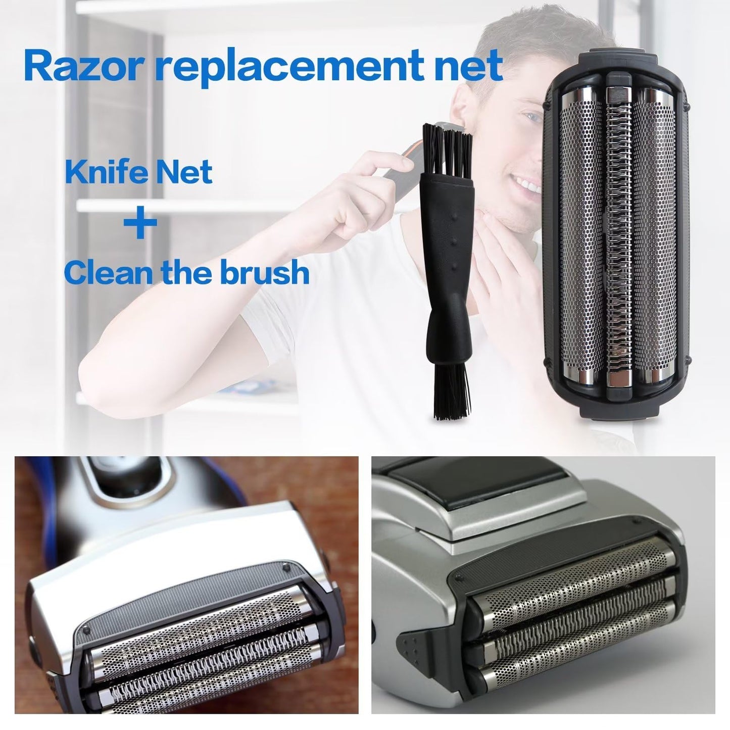 Replacement Shavers Head Parts Razor Foil Screen Model Number ES-RT50 ES-RT60 ES-RT81 ES-RT51 Compatible for Panasonic Beauty and Personal Care NGHTMRE