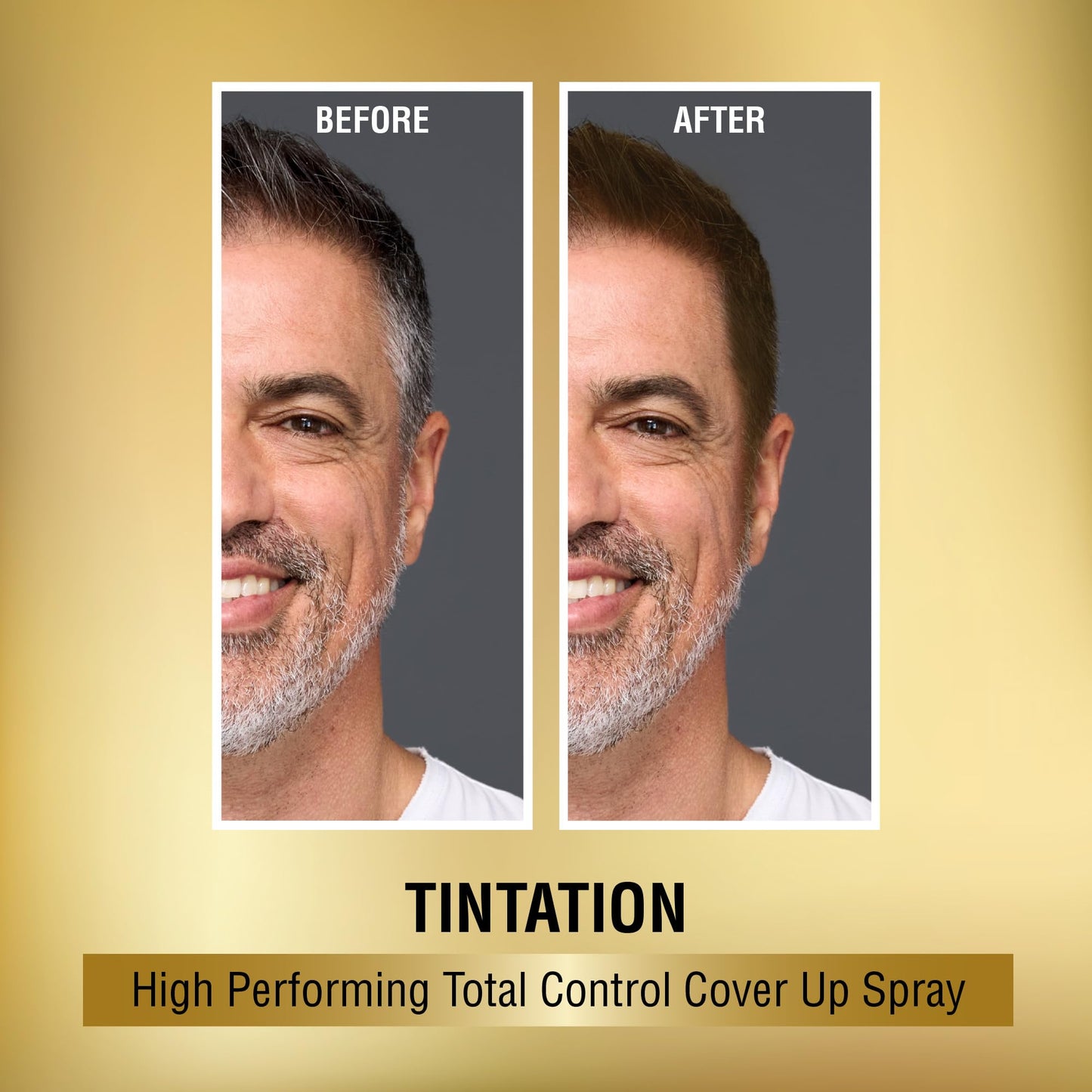 Red by Kiss Tintation Temporary Hair Color Spray, Instant Gray Root Touch Up Coverage, Water-Resistant & Smudge-Proof, Easy Wash Out, Barber Beauty & Personal Care Red by Kiss