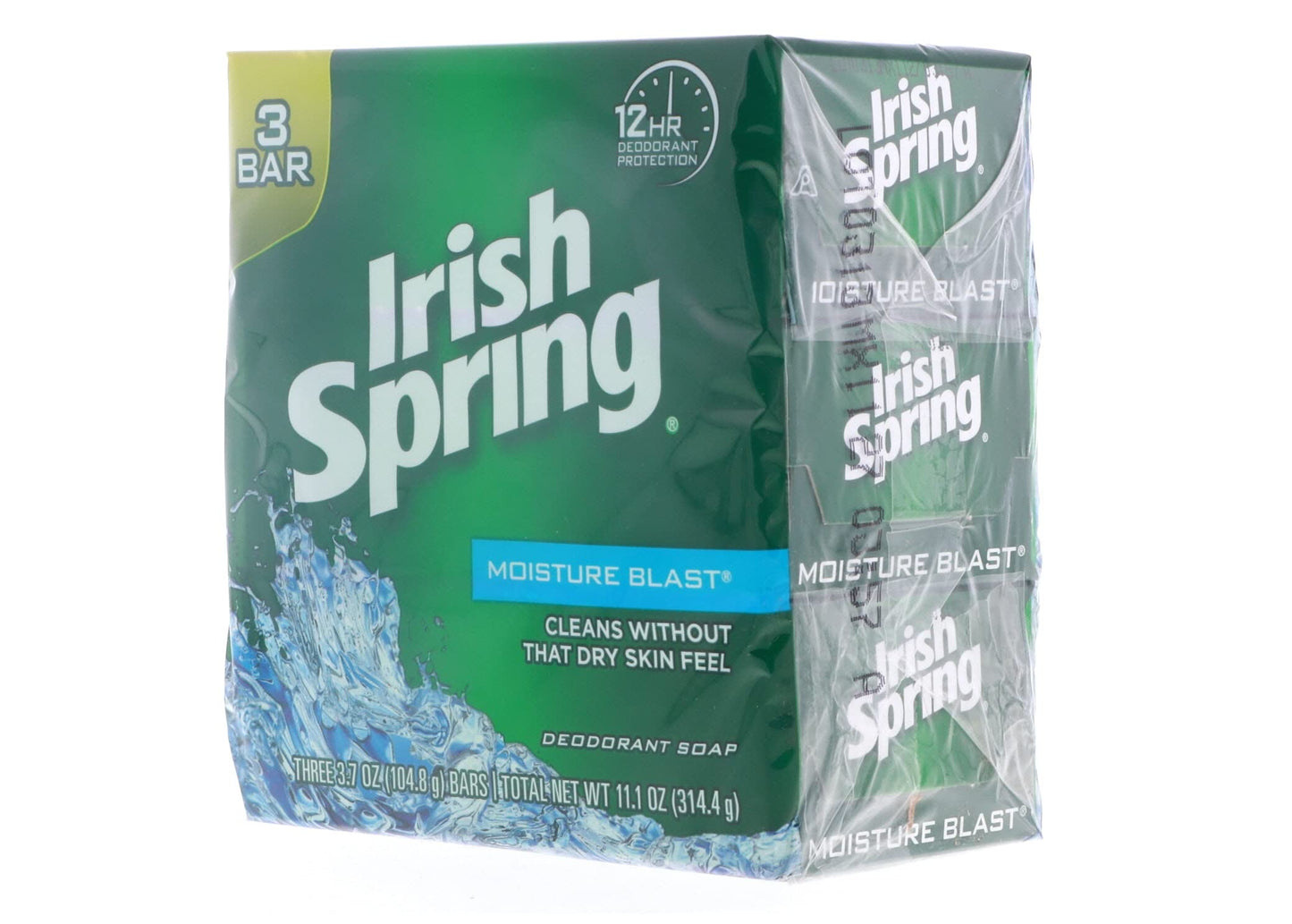Irish Spring Moisture Blast Deodorant Bar Soap, 11.1 oz bars, 3 each (Pack of 2) Beauty & Personal Care Irish Spring