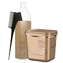 BlondeMe Lightener 9+ Premium Bleach 800 grams, Blonde Me Developer 2% / 7 Vol 1 Liter and M Hair Designs Tint Brush Comb (Bundle), Off White Beauty & Personal Care M Hair Designs