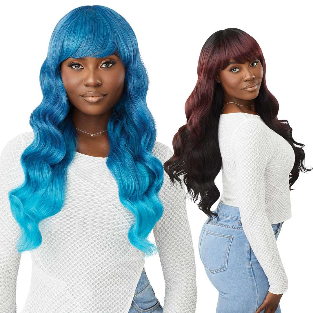 Outre Wigpop Synthetic Full Wig - Style Selects - Arizona (DARK BROWN 2)