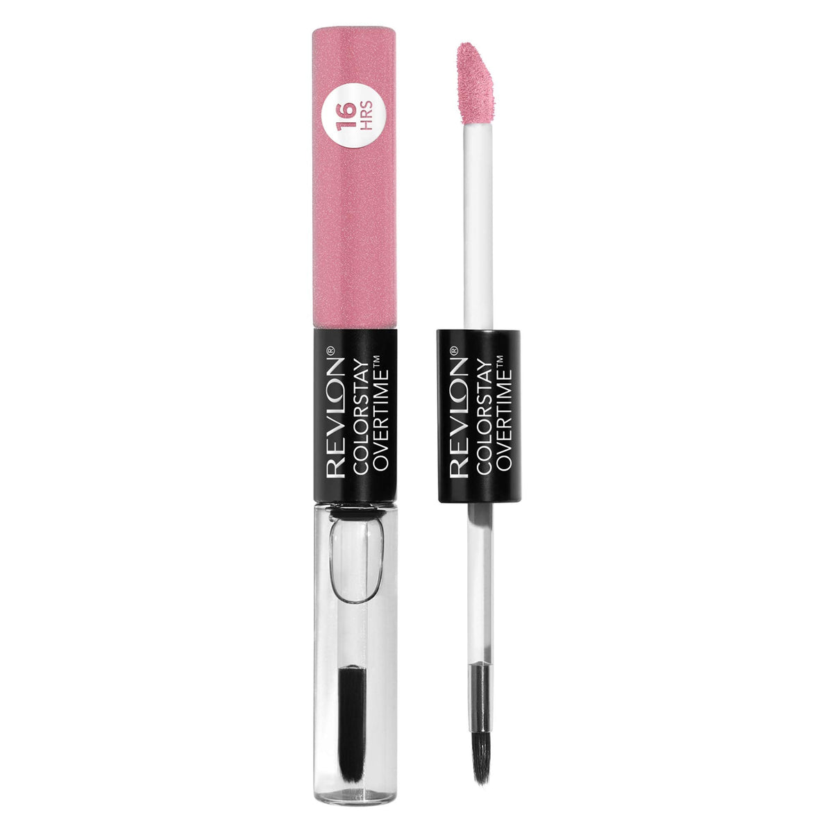 REVLON Liquid Lipstick with Clear Lip Gloss, ColorStay Face Makeup, Overtime Lipcolor, Dual Ended with Vitamin E in Pink, Forever Pink (410), 0.07 Oz Beauty & Personal Care REVLON