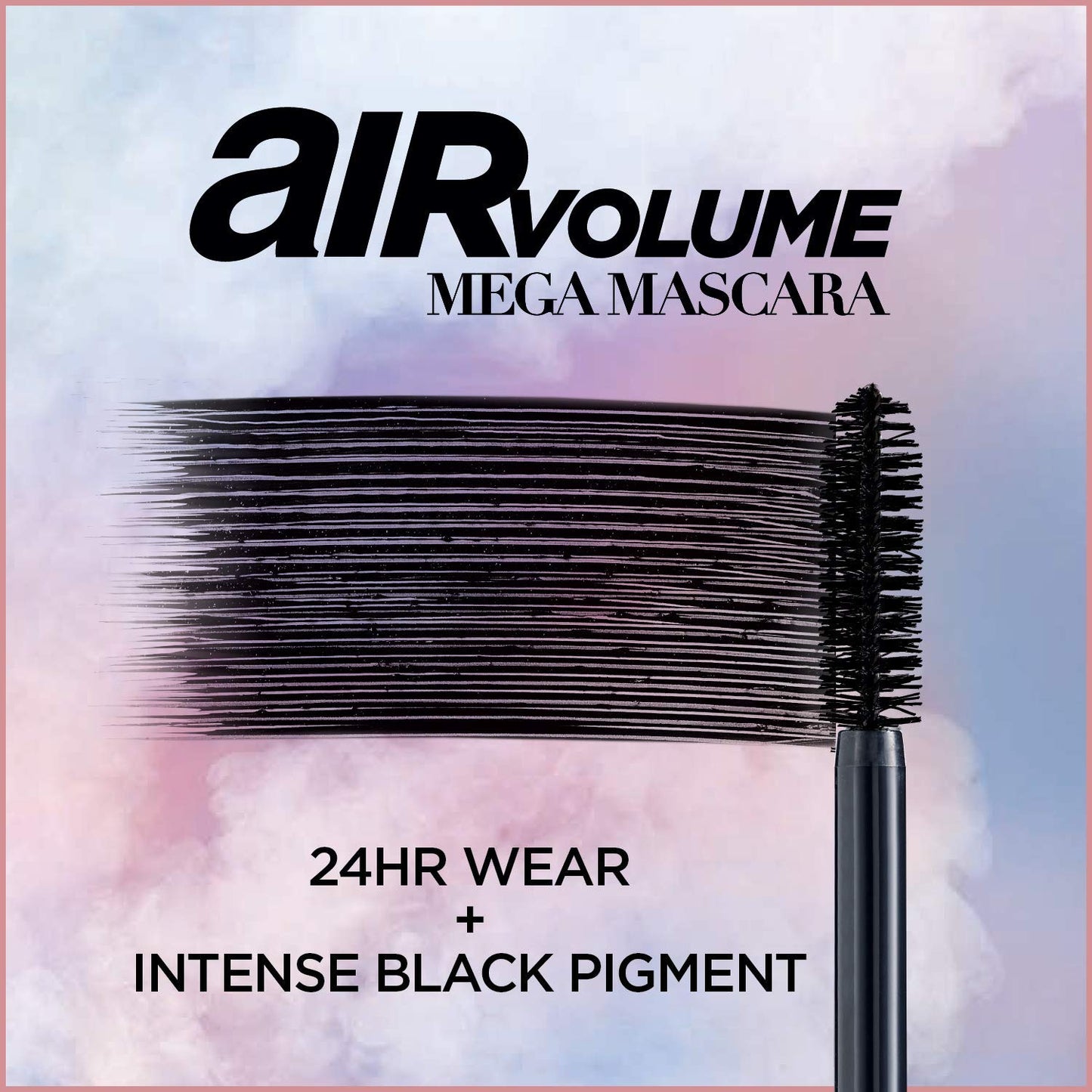 L'Oreal Paris Makeup Air Volume Mega Mascara, Lightweight & Long-lasting Volumizing Mascara for Voluminous Eyelashes, Washable Blackest Black, 0.3 Fl Beauty & Personal Care L'Oreal Paris