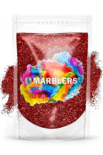MARBLERS Twinkle Glitter [Santa Red] 3oz (85g) | Fine | Non-Toxic, Vegan, Cruelty-Free | Face, Body, Eyeshadow, Hair, Festival, Party Makeup | Nail Beauty & Personal Care MARBLERS