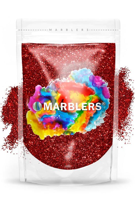 MARBLERS Twinkle Glitter [Santa Red] 3oz (85g) | Fine | Non-Toxic, Vegan, Cruelty-Free | Face, Body, Eyeshadow, Hair, Festival, Party Makeup | Nail Beauty & Personal Care MARBLERS