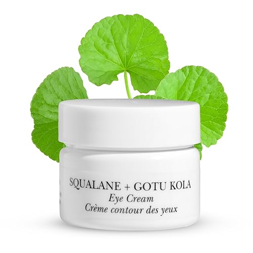 NOW BEAUTY Squalane Plus Gotu Kola Eye Cream - Brightening, Anti-Aging Under Eye Cream- Anti - Wrinkle Vitamin C Cream- Vegan - For Men & Women Beauty & Personal Care NOW BEAUTY