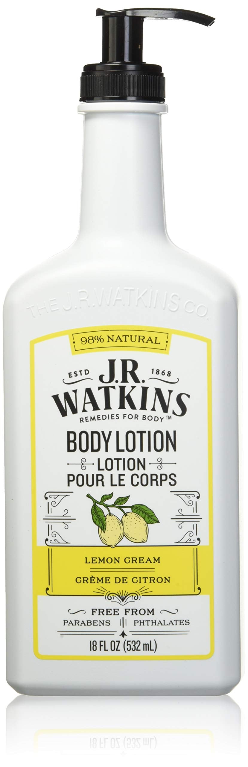 J.R. Watkins Daily Moisturizing Lotion, Lemon Cream, 18 Fl Oz Beauty & Personal Care J.R. Watkins