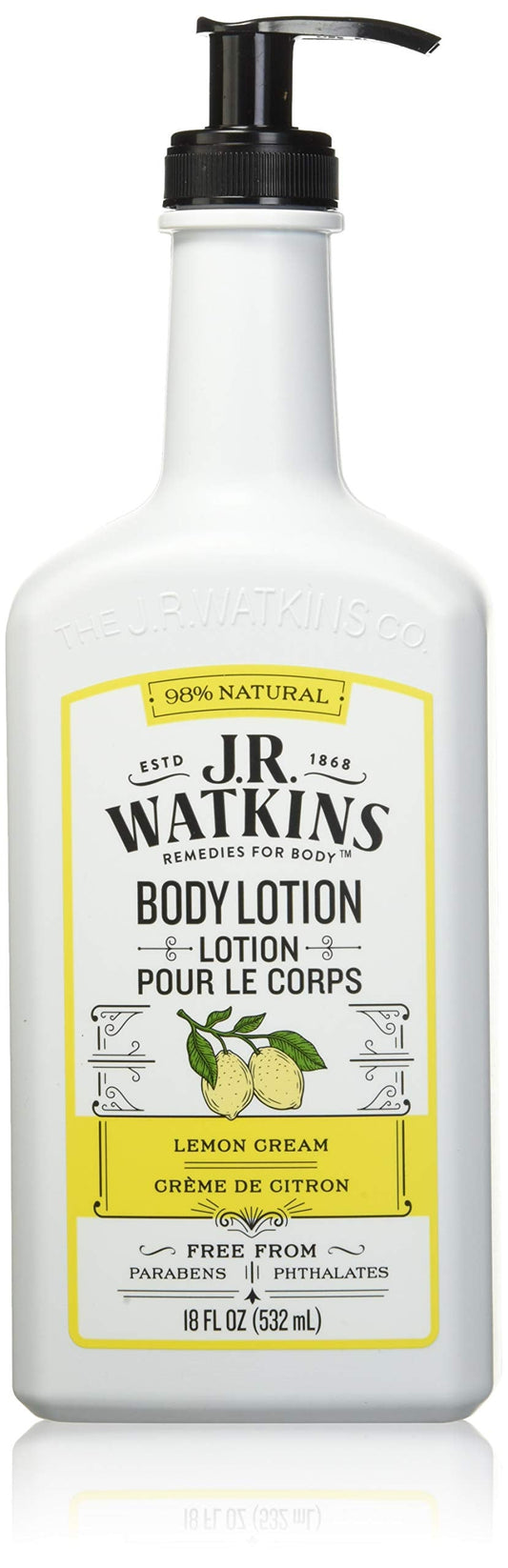 J.R. Watkins Daily Moisturizing Lotion, Lemon Cream, 18 Fl Oz Beauty & Personal Care J.R. Watkins