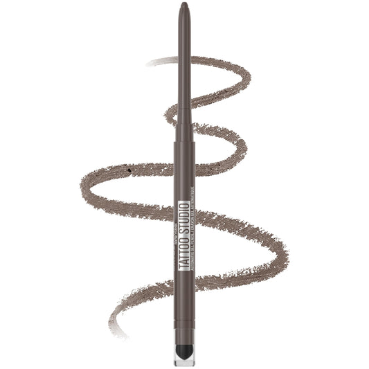 Maybelline Tattoo Studio Automatic Gel Pencil Waterproof Eyeliner, Blendable, Smudge Resistant, Matte Eyeliner For Up To 36HR Wear, Midnight Mocha Beauty & Personal Care MAYBELLINE