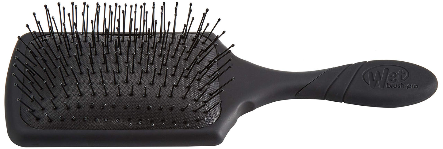 Wet Brush Paddle Detangler Hair Brush Black with Soft Bristles, Perfect Hair Brush for Men, Women and Kids, Detangler for All Hair Types - Blackout Beauty & Personal Care Wet Brush