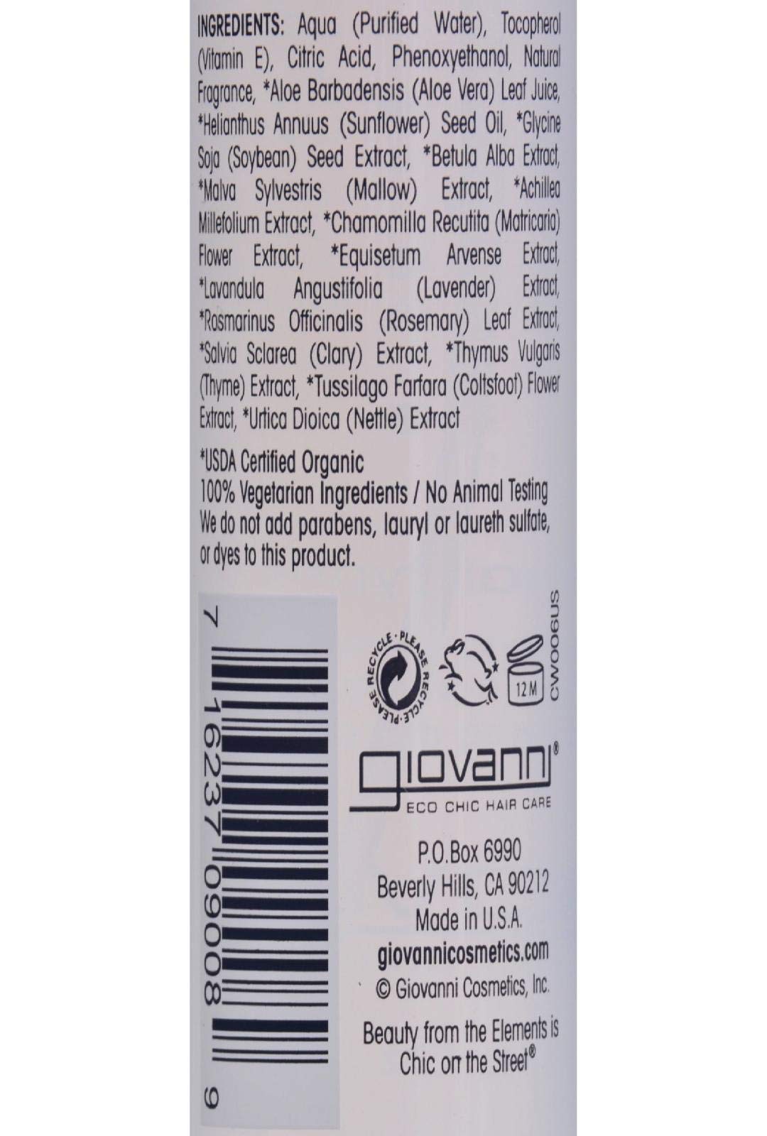GIOVANNI- Eco Chic VitaPro Fusion Leave-In Hair Treatment- Protective Moisture for All Hair Types (5.1 Ounce) Beauty & Personal Care GIOVANNI
