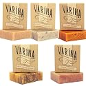 Patchouli Soap Variety - 5 Pack - Gentle Cleansing for Sensitive Skin, Earthy Scents - Varina Handmade Soap Beauty & Personal Care Varina