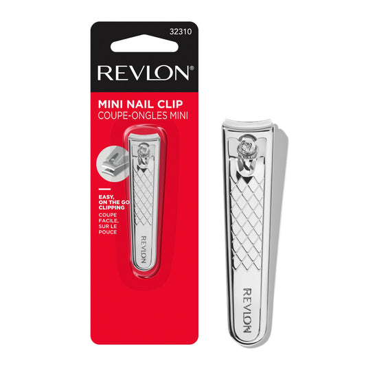 Revlon Compact Nail Clipper, Small Mini Design, Perfect for Travel, Use to Trim Fingernails and Toenails, Stainless Steel, 1 Count Beauty & Personal Care REVLON
