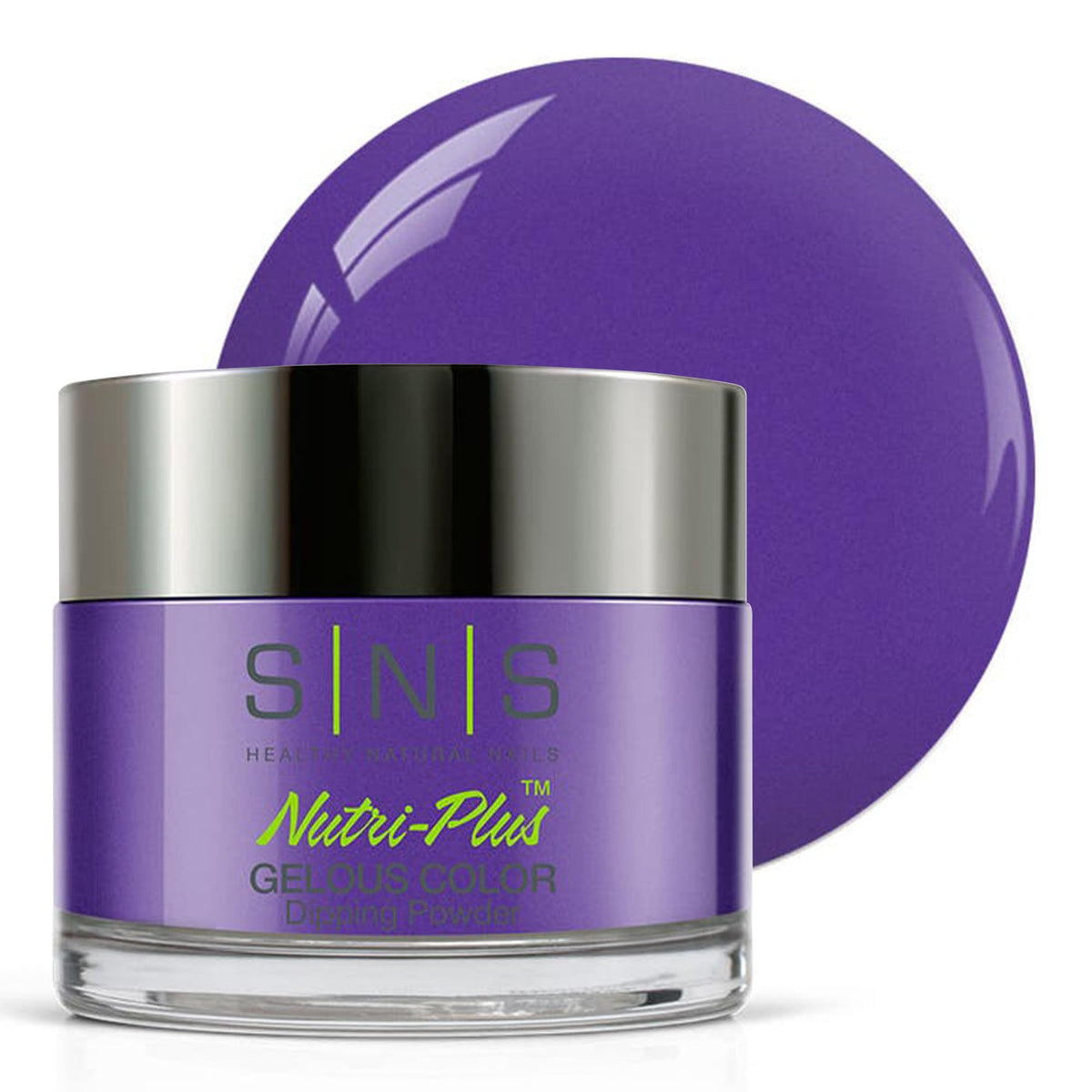 SNS Nail Dip Powder, Gelous Color Dipping Powder - Violet Flame (Purple/Violet, Shimmer) - Long-Lasting Dip Nail Color Lasts 14 Days - Low-Odor & No
