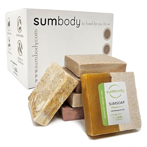 Sumbody USA Made Handmade Soap Bar (6pk) Rich Hydration Dry, Sensitive Skin, Moisturizing Soap For Face, Hands, Body Self Care Gift Set Men & Women Beauty & Personal Care Sumbody