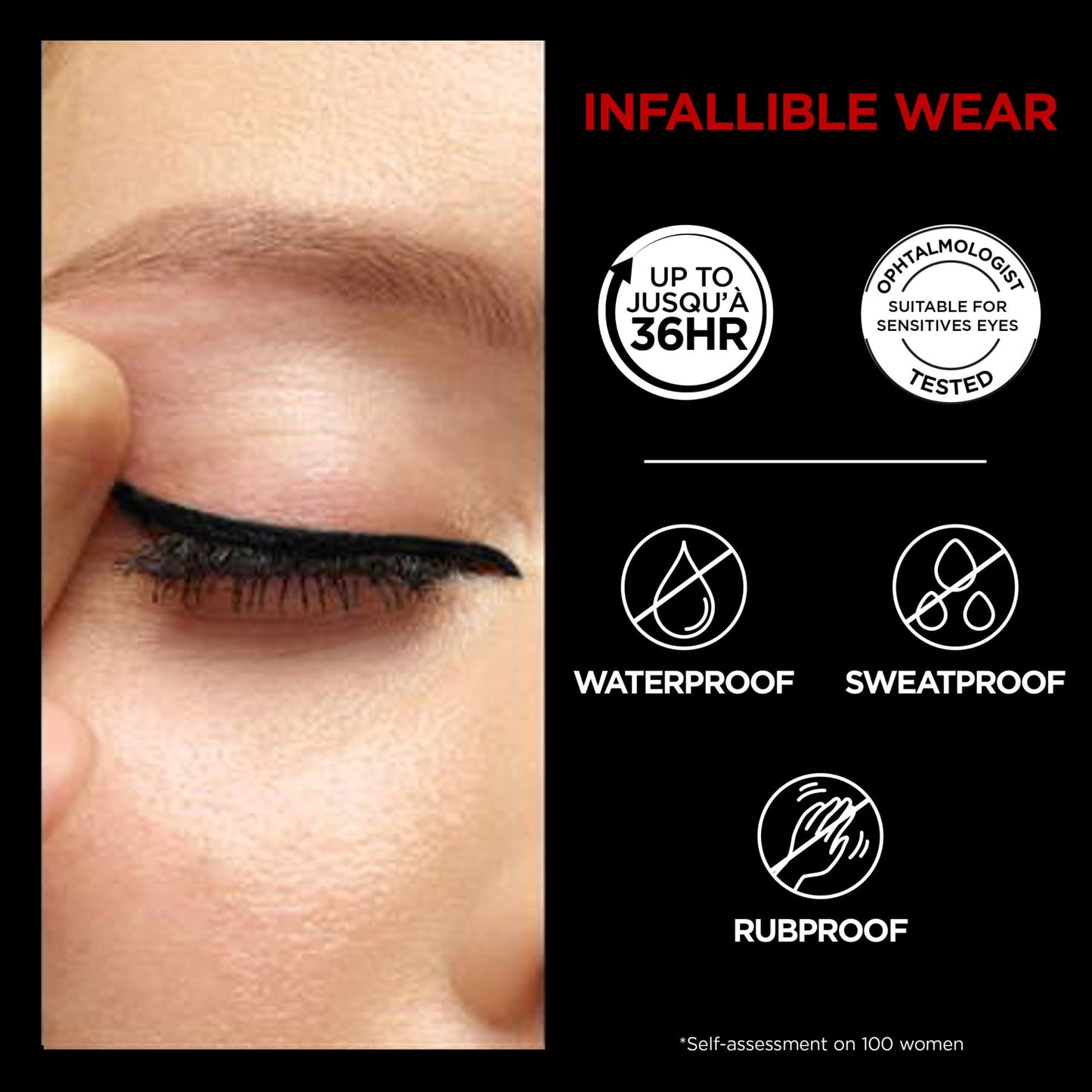 L'Oreal Paris Infallible Grip Mechanical Gel Eyeliner Pencil, Smudge-Resistant, Waterproof Eye Makeup with Up to 36HR Wear, Intense Black, 0.01 Oz Beauty & Personal Care L'Oreal Paris