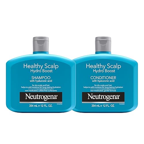Neutrogena Healthy Scalp Hydro Boost Shampoo & Conditioner Set with Hyaluronic Acid, Hydrating Shampoo & Conditioner Helps Add Moisture to Dry Scalp Beauty & Personal Care Neutrogena