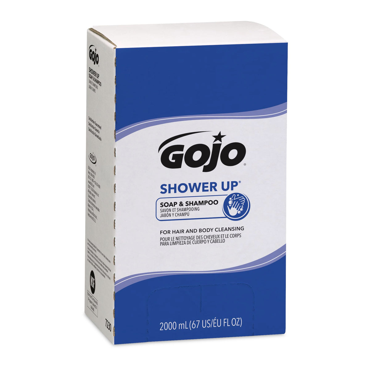 GOJO PRO TDX Soap & Shampoo Refill, Clean Scent, 4ct x 2000 mL - 7230-04