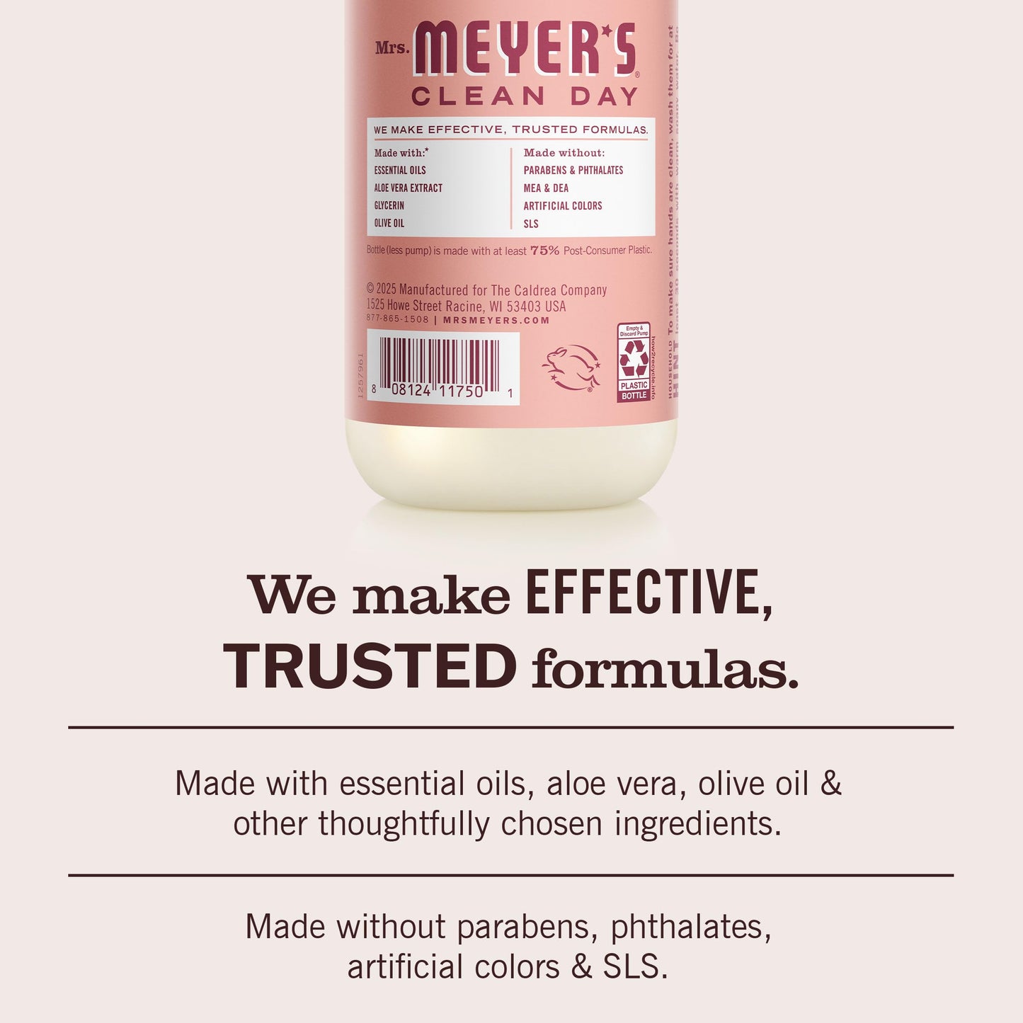MRS. MEYER'S CLEAN DAY Hand Soap, Rose Scent, 12.5 Fl Oz Bottle Beauty & Personal Care Mrs. MEYER'S