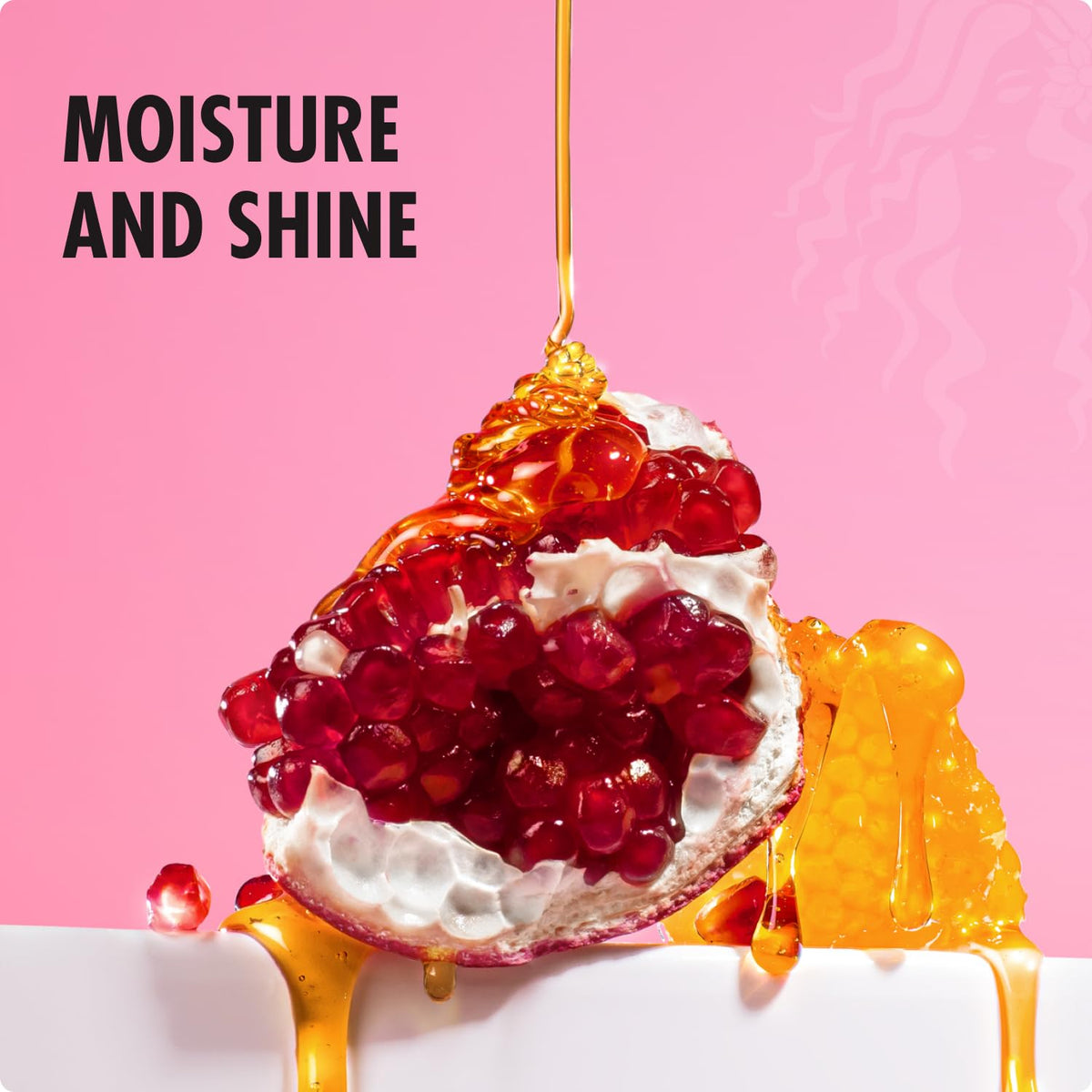 Mielle Organics Pomegranate & Honey Curl Enhancing Smoothie - Moisturizing Curly Hair Cream for Type 4 Curly & Coily Hair - Softens, Strengthens &