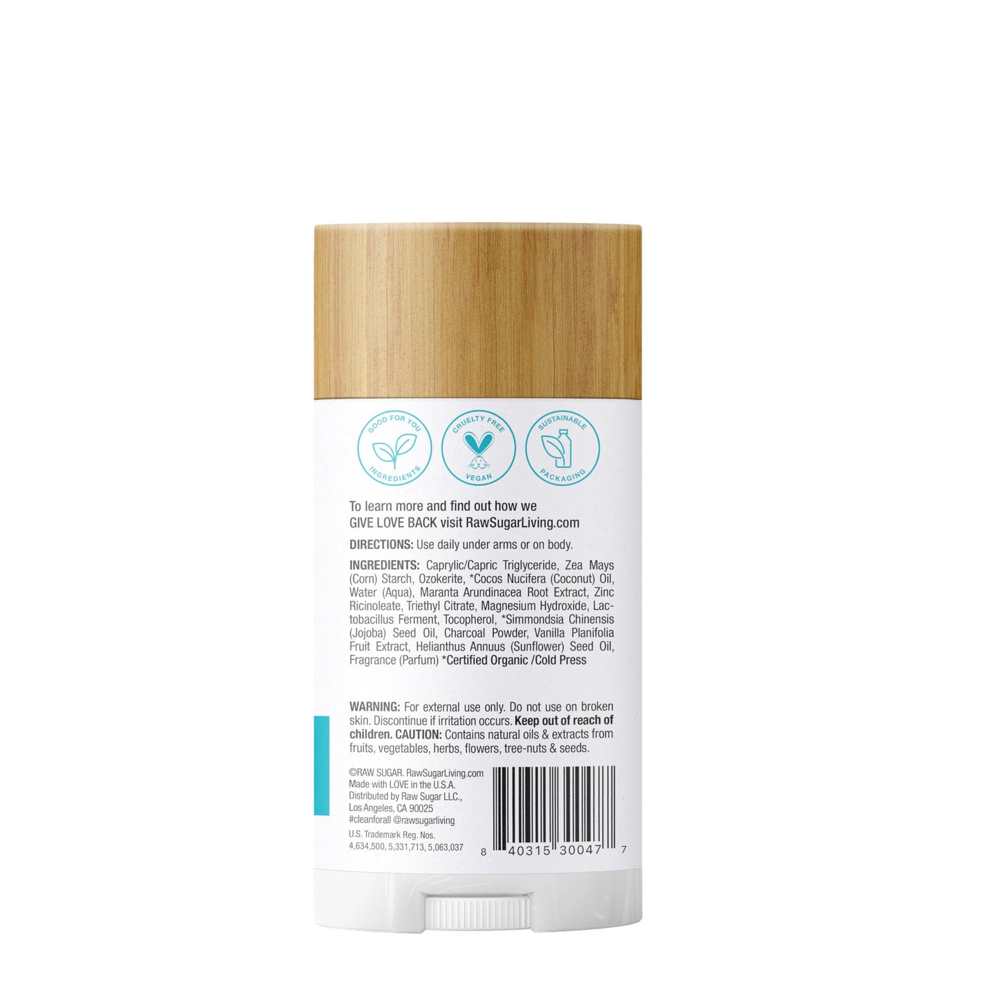 RAW SUGAR Deodorant Stick, Simply Deo (Pack of 1) Whole Body Deodorant for Women & Men, Clean Formulated without Aluminum, Baking Soda, Talc Beauty and Personal Care RAW SUGAR