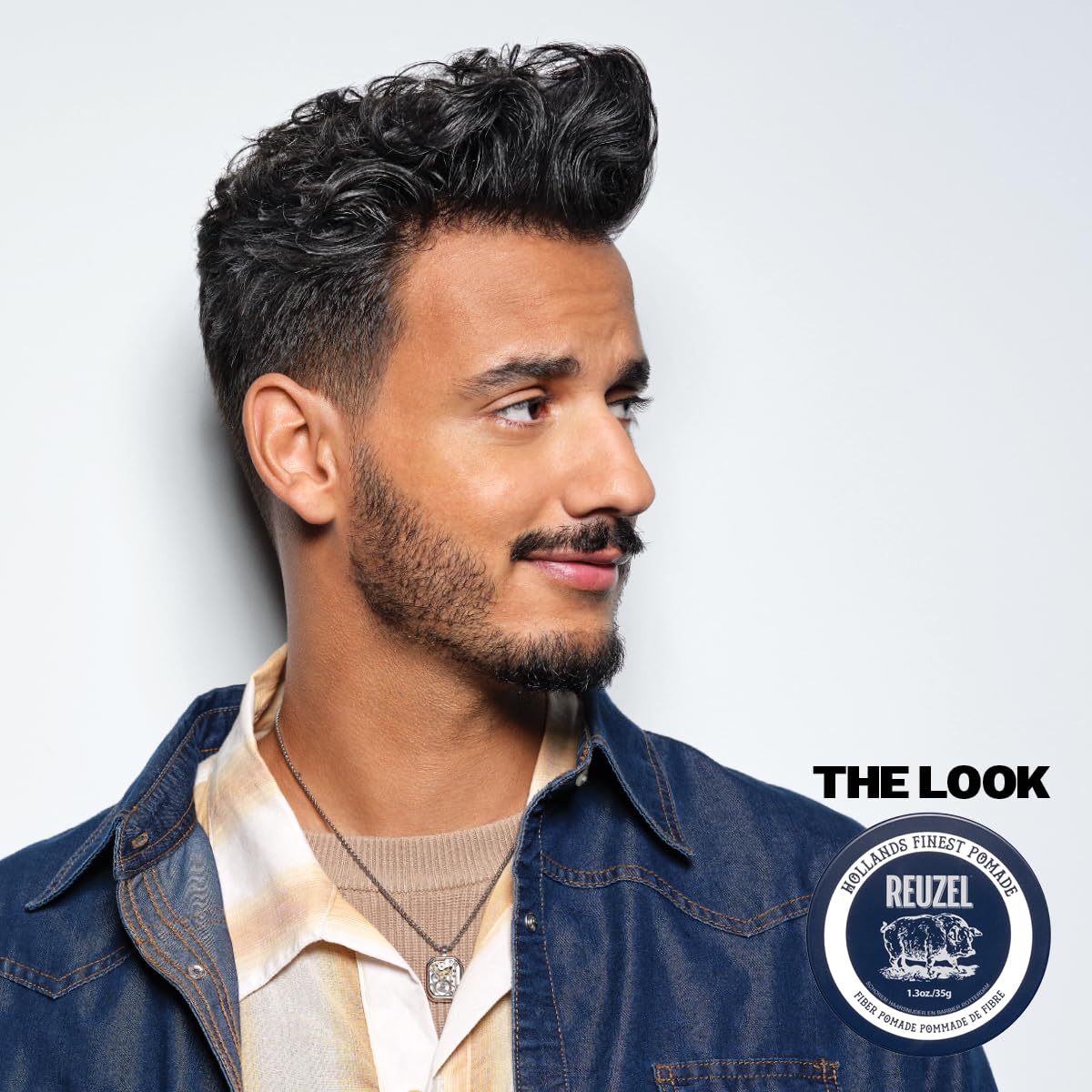 REUZEL Fiber Pomade, Firm and Pliable All Day Hold, Water Soluble Styling, Low Shine and Flake Free, Easy To Wash Out, For All Hair Types Beauty & Personal Care REUZEL