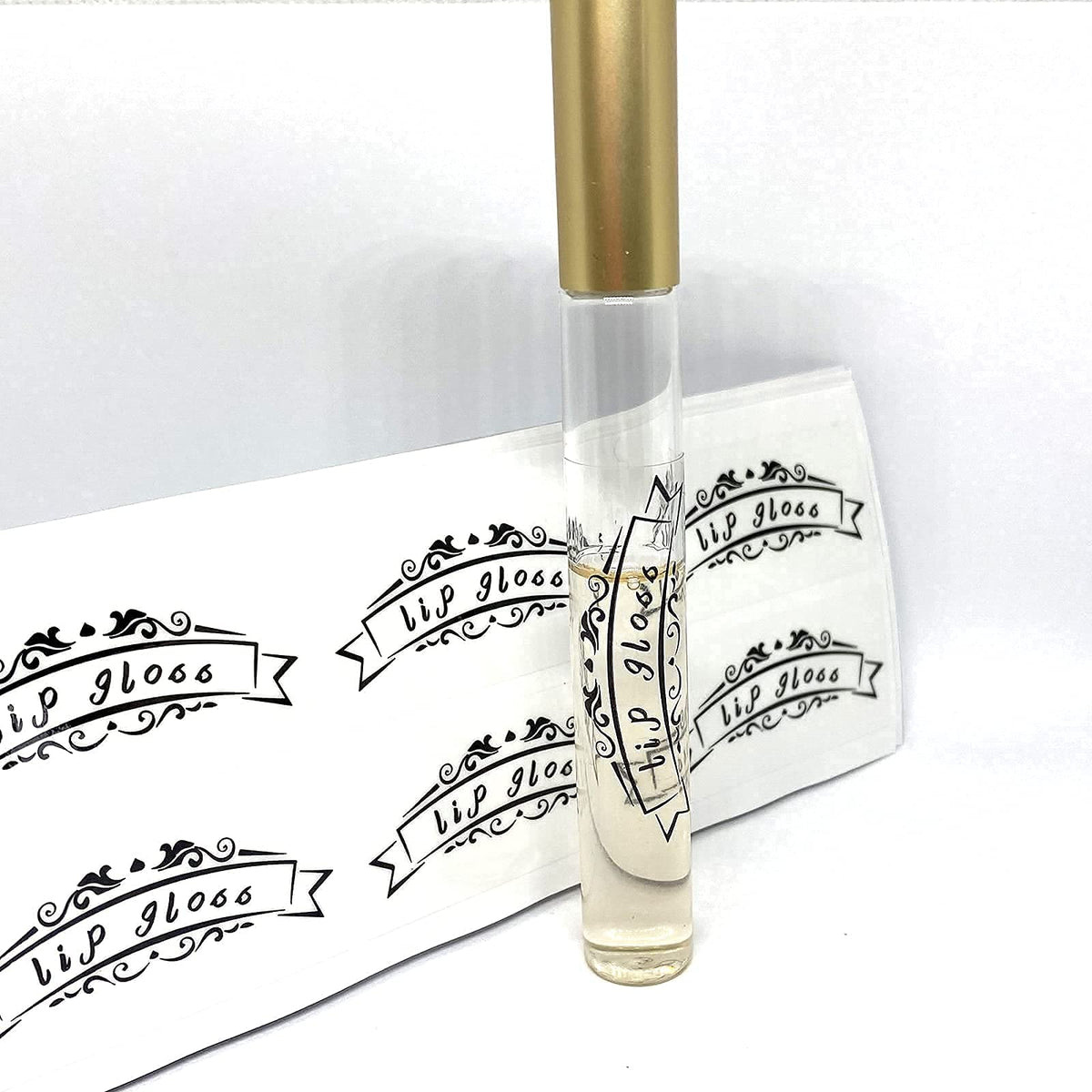 Lip Gloss Tube Stickers,2x1 Inch Clear Roller Bottles Stickers,Waterproof Label for Personalized DIY Lip Gloss Bottle,200 Pcs Per Pack Beauty & Personal Care Besttile