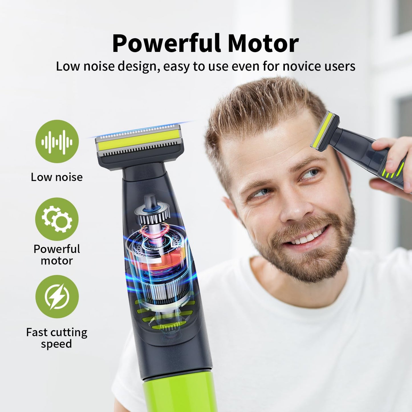 QDKVTNDJZ Beard Trimmer/Hair Clippers for Men, 5 in 1 Grooming Shaving Kit for Face, Mustache, Body, Ear, Nose, Waterproof Cordless Barber Clippers Beauty and Personal Care QDKVTNDJZ