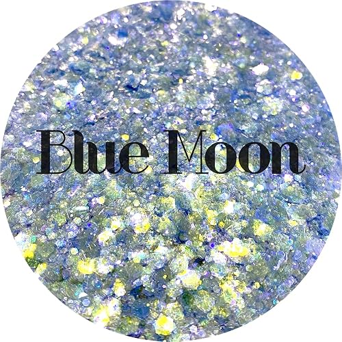 Blue Polyester Glitter | Craft Glitter | Glitter for Arts & Crafts | Tumblers | Cosmetics | Nails | Epoxy Resin Art | Slime | DIY | Body Glitter | 1 Beauty & Personal Care Glitter Heart Co.