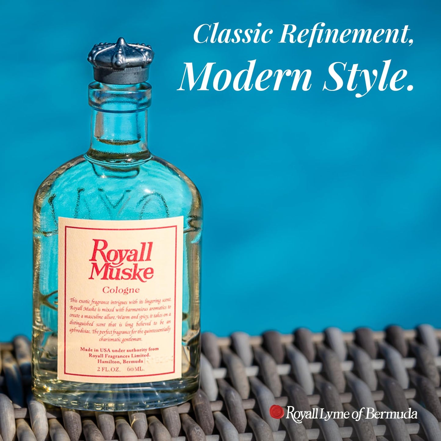 Royall Muske Cologne, Classic Aftershave Scent for Men with Bay Rum, Royal Lyme Fine Perfume, Fragrance Gift, Masculine Grooming Spray, Timeless Men’s Beauty & Personal Care ROYALL LYME