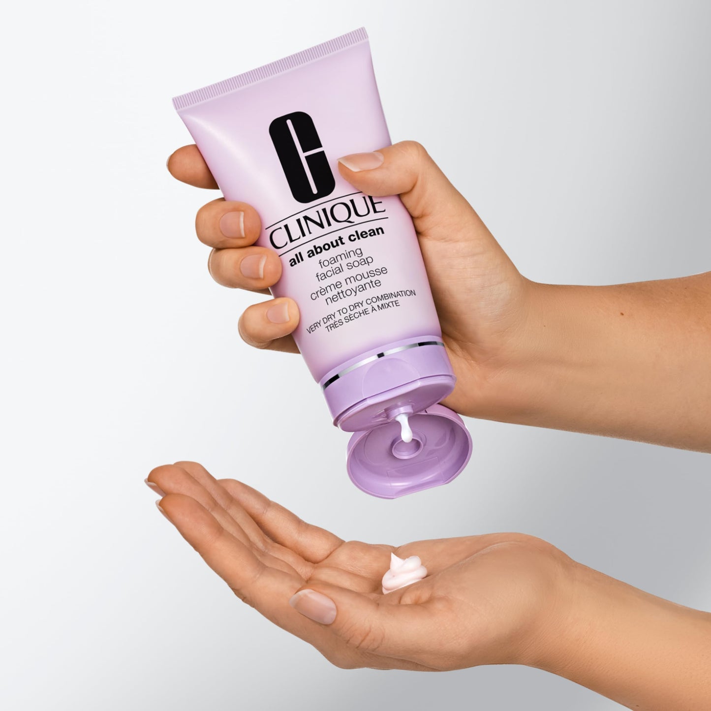 Clinique All About Clean Foaming Face Wash With Hyaluronic Acid + Glycerin For Very Dry to Dry Combination Skin Types, 5 Fl Oz Beauty & Personal Care Clinique