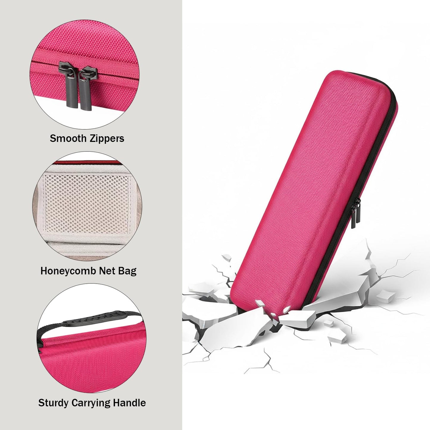Faylapa Hard Carry Travel Case for Classic Hair Straightener Curling Irons Styler,Hair Straightener EVA Case for Vacation(Accessories Not Beauty & Personal Care Faylapa