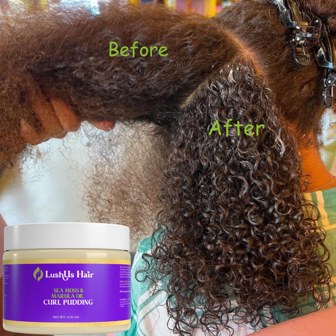 LushUs Hair Curl Styling Starter | Hydrating Shampoo & Conditioner | Leave-in Conditioner | Curl Enhance Cream | for Tighter Curl Hair Types Beauty & Personal Care LushUs Hair