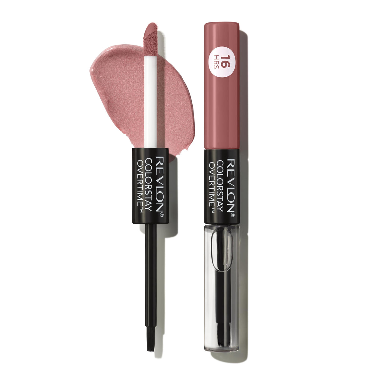 Revlon Liquid Lipstick with Clear Lip Gloss, ColorStay Overtime Lipcolor, Dual Ended with Vitamin E, 340 Eternally Tan, 0.07 Fl Oz Beauty & Personal Care REVLON