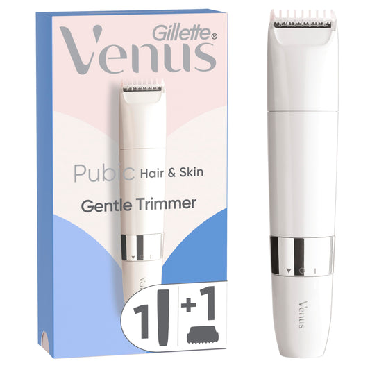 Gillette Venus Intimate Grooming Womens Electric Razor, Bikini Trimmer for Pubic Hair and Skin, Includes 1 Womens Razor, 1 Comb, 1 AA Battery Beauty and Personal Care Gillette Venus