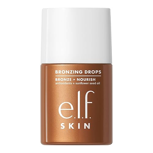 e.l.f. SKIN Bronzing Drops, Liquid Bronzer For Face & Skin, Creates A Sun-Kissed Glow, Infused With Vitamin E, Vegan , Fair Gold Beauty & Personal Care e.l.f.