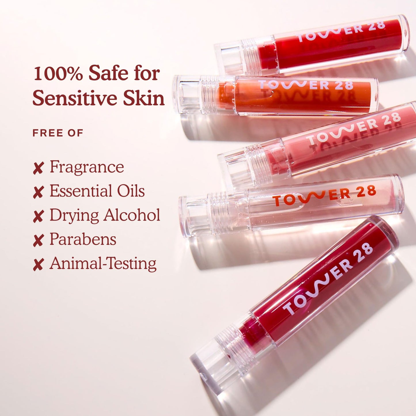 Tower 28 ShineOn Lip Gloss Jelly - Hydrating Tinted Lip Balm + Milky Gloss for Sensitive Lips - Non-Sticky + High-Shine Jelly Formula with Nourishing Beauty & Personal Care Tower 28