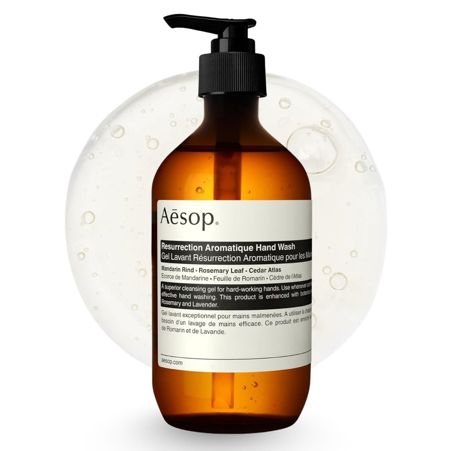Aesop Resurrection Aromatique Hydrating Hand Wash | Gentle Non-Drying Hand Soap with Mandarin Rind, Rosemary, & Lavender | Moisturizing Kitchen Beauty & Personal Care Aesop